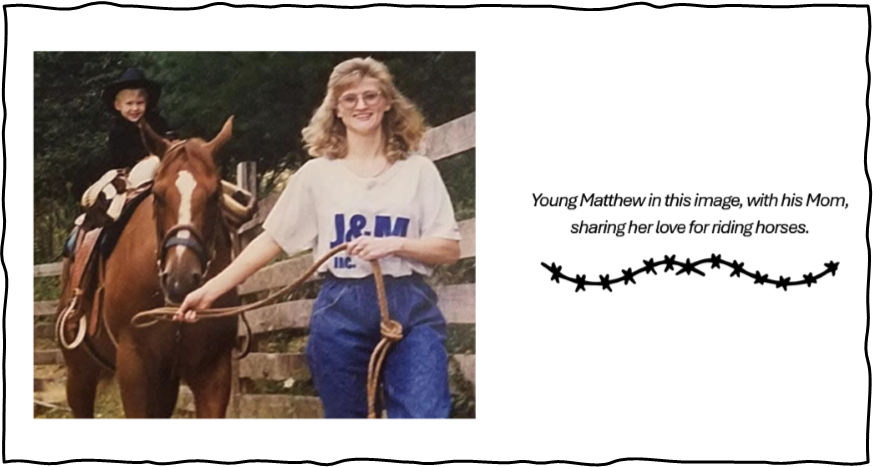matthew and emily young age on horse